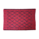 Romanian wool handwoven rug in red and black 210x163cm