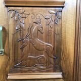 Art Deco buffet walnut carved