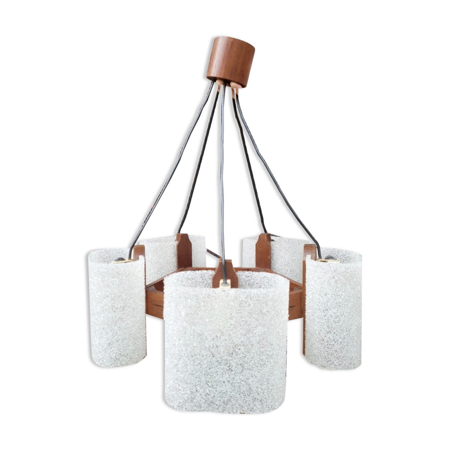 Suspension Murale Rétro Suédoise Années 60 - Laine, Design Créatures Mythiques, Occasion