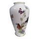 80s porcelain vase with butterfly decor