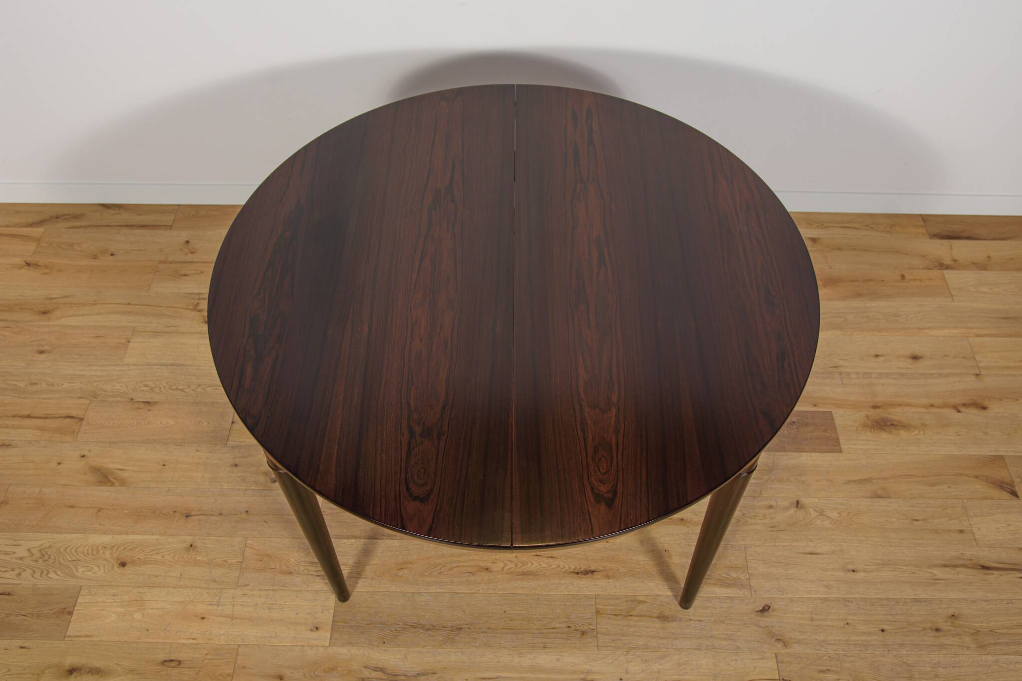 Mid-Century Round Rosewood Dining Table Model 71 by Severin Hansen for Hasl