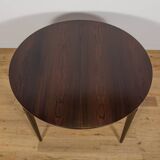 Mid-Century Round Rosewood Dining Table Model 71 by Severin Hansen for Hasl