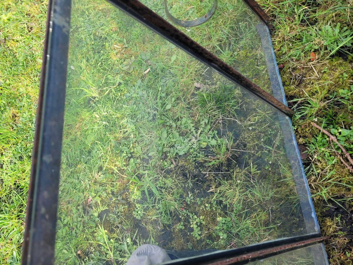 Old wrought iron marquee