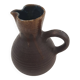 Artisanal jug with flamed interior