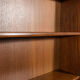 Mid-century teak shelf with pull-out top, Denmark, 1960s