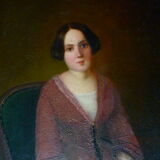 Portrait de jeune femme fin XIX