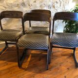 4 Baumann chairs model sled