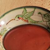 Glazed terracotta plate by Paul Jackson - English ceramist - 1980s/1990s