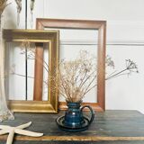 Enameled stoneware candle holder