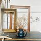 Enameled stoneware candle holder