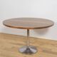 Mid-Century Round Walnut Dining Table, Denmark, 1970s