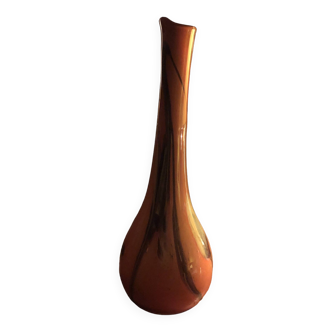vase soliflor signé georges castellino haut 49 cm diametre  max 19cm