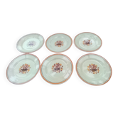6 Creil Montereau dessert plates