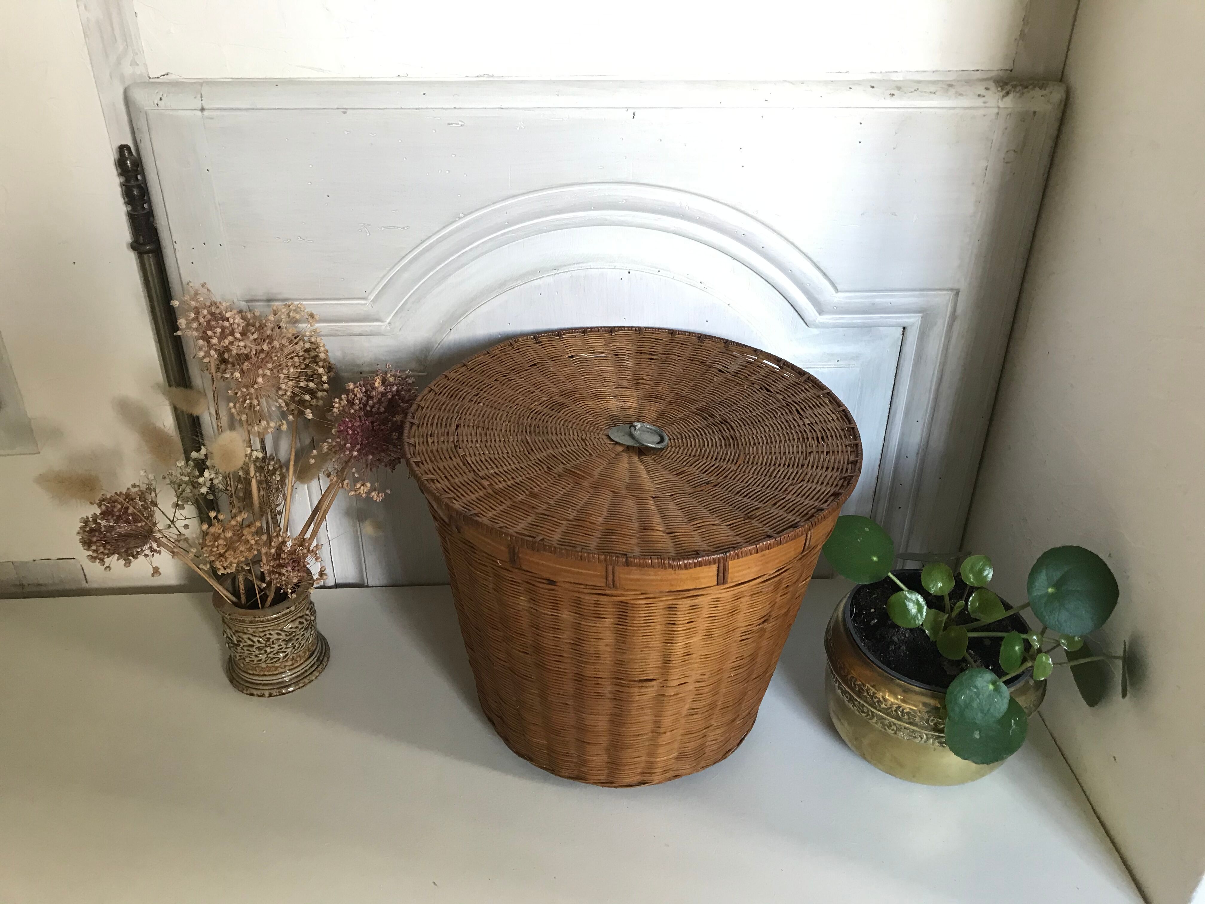 Vintage wicker basket