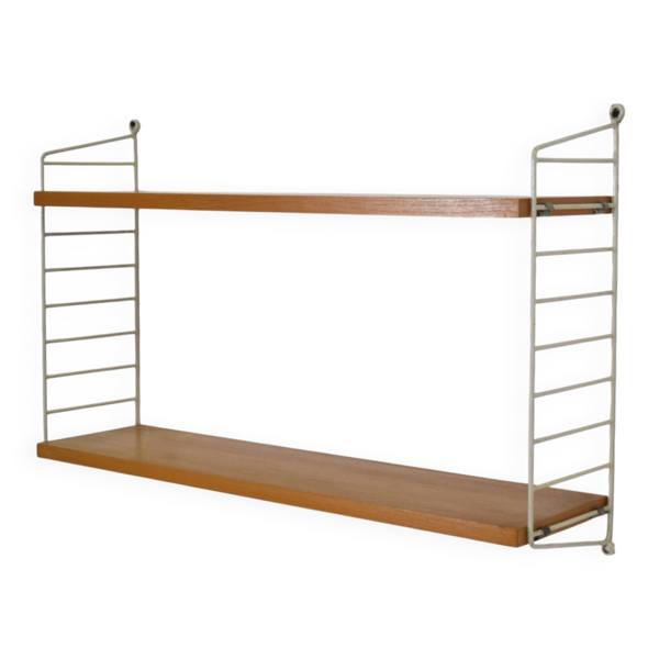 Étagère murale en corde par Kajsa et Nisse Strinning années 1960 scandinave