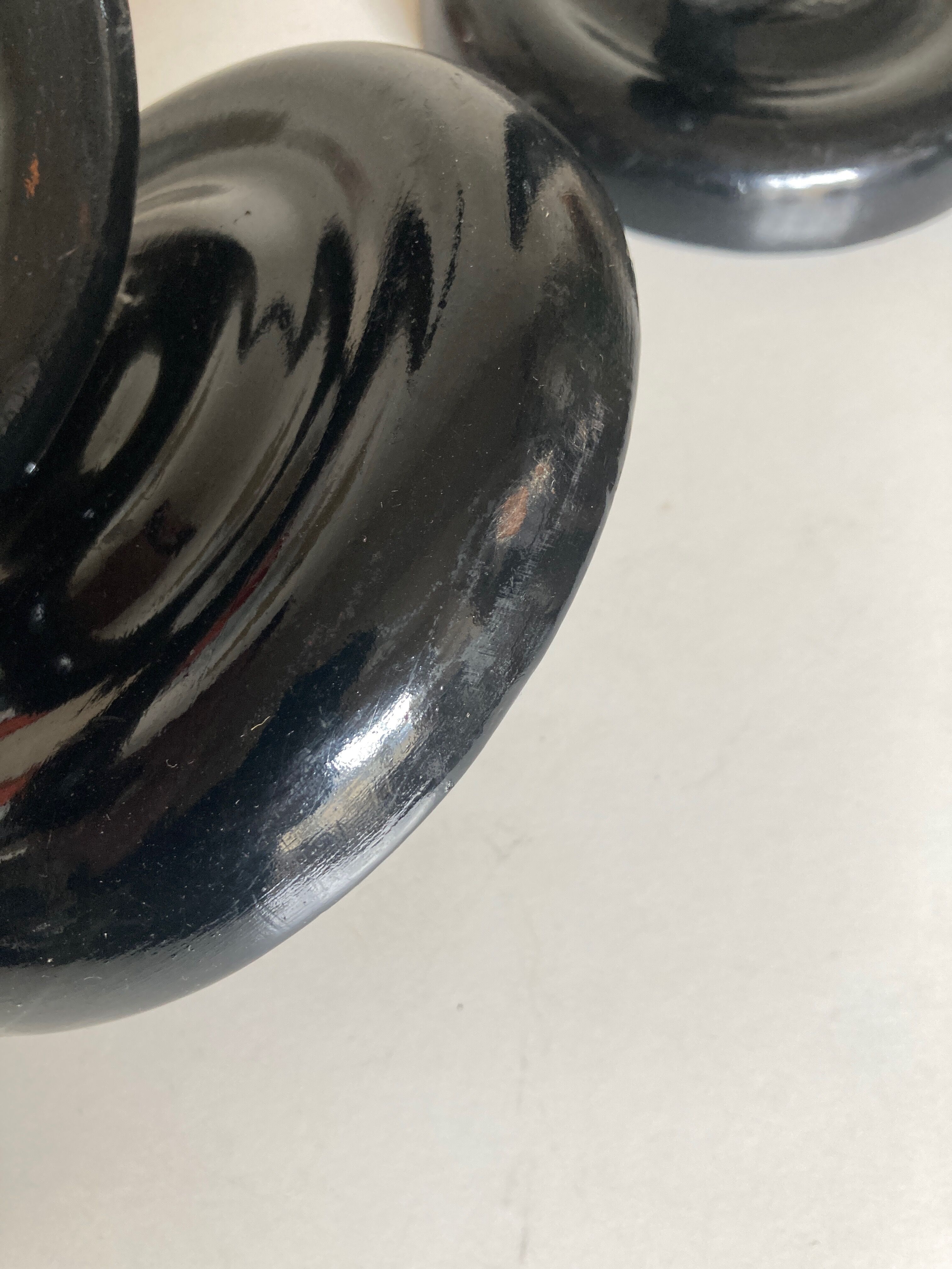 Paire de patères porte manteau XXL Thonet Art déco en bois noir courbé