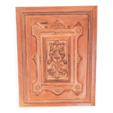 Decorative Hand-Painted Old Wooden Door Panel, Unique Piece