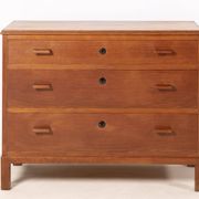 Commode Funkis des années 1930 en chêne, Suède