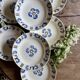 set of 10 vintage deep plates model Laval