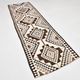 3x11 Dark Brown Vintage Kilim Runner Rug, Rugs For Bohemian Hallway, 97x324