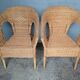 Paire de fauteuils rotin vintage