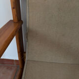 Fauteuil en Pin dans le goût d'Afra et Tobia Scarpa, 1970s