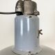 Midcentury grey enamel industrial ceiling lamp, 1950s