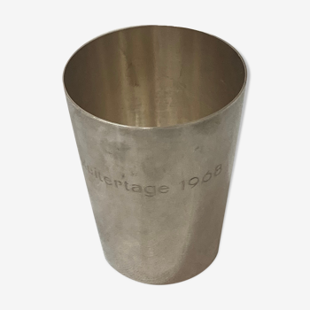 Silver metal cocktail bucket