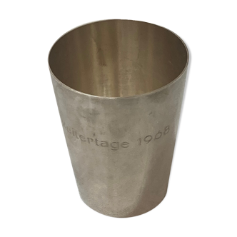 Silver metal cocktail bucket