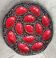 Oyster barbotine dish 1960s