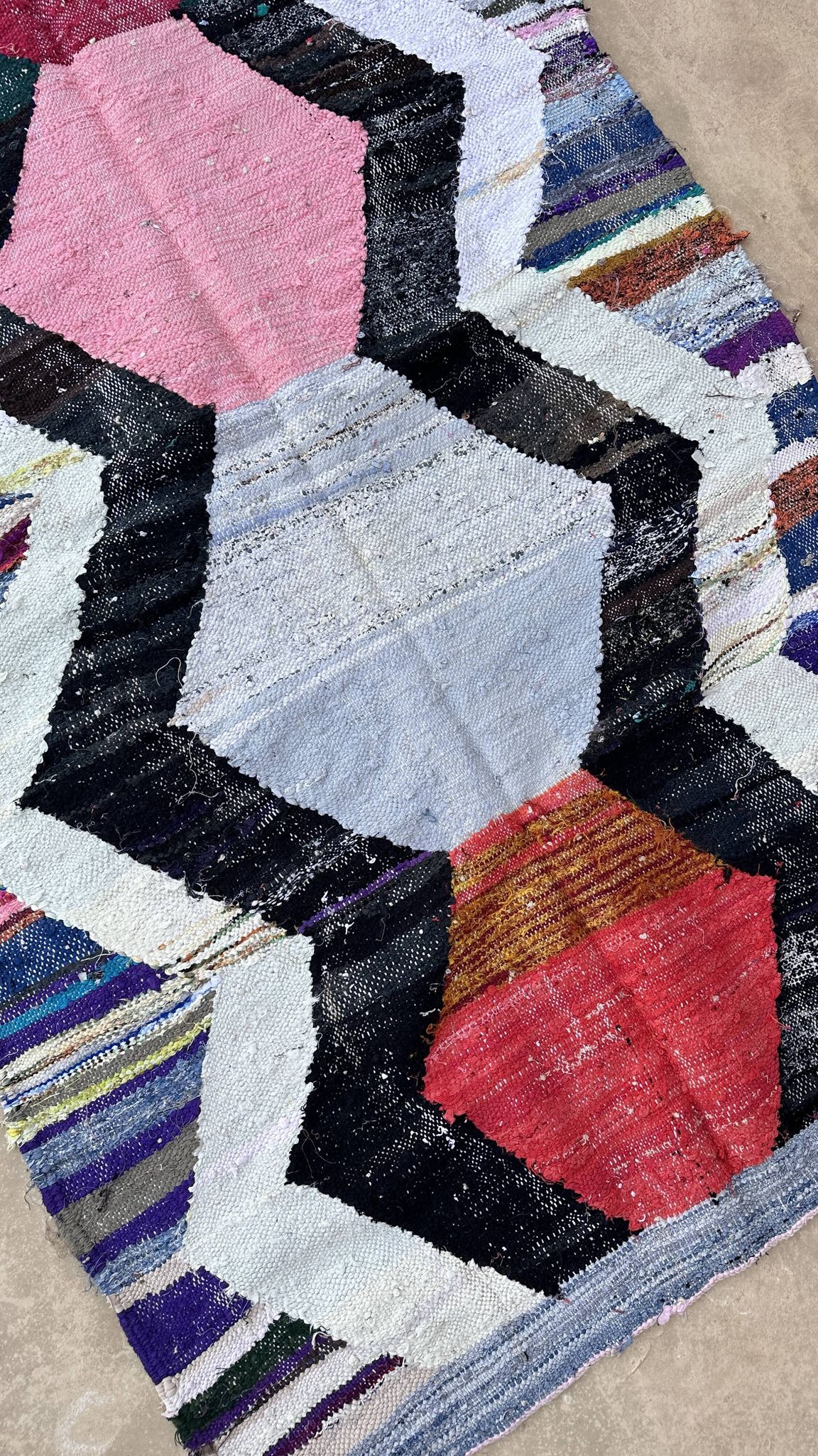 Tapis Marocain coloré - 125 x 214 cm