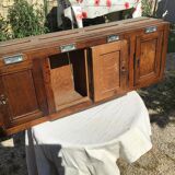 Vintage Wooden Building Mailbox Set
