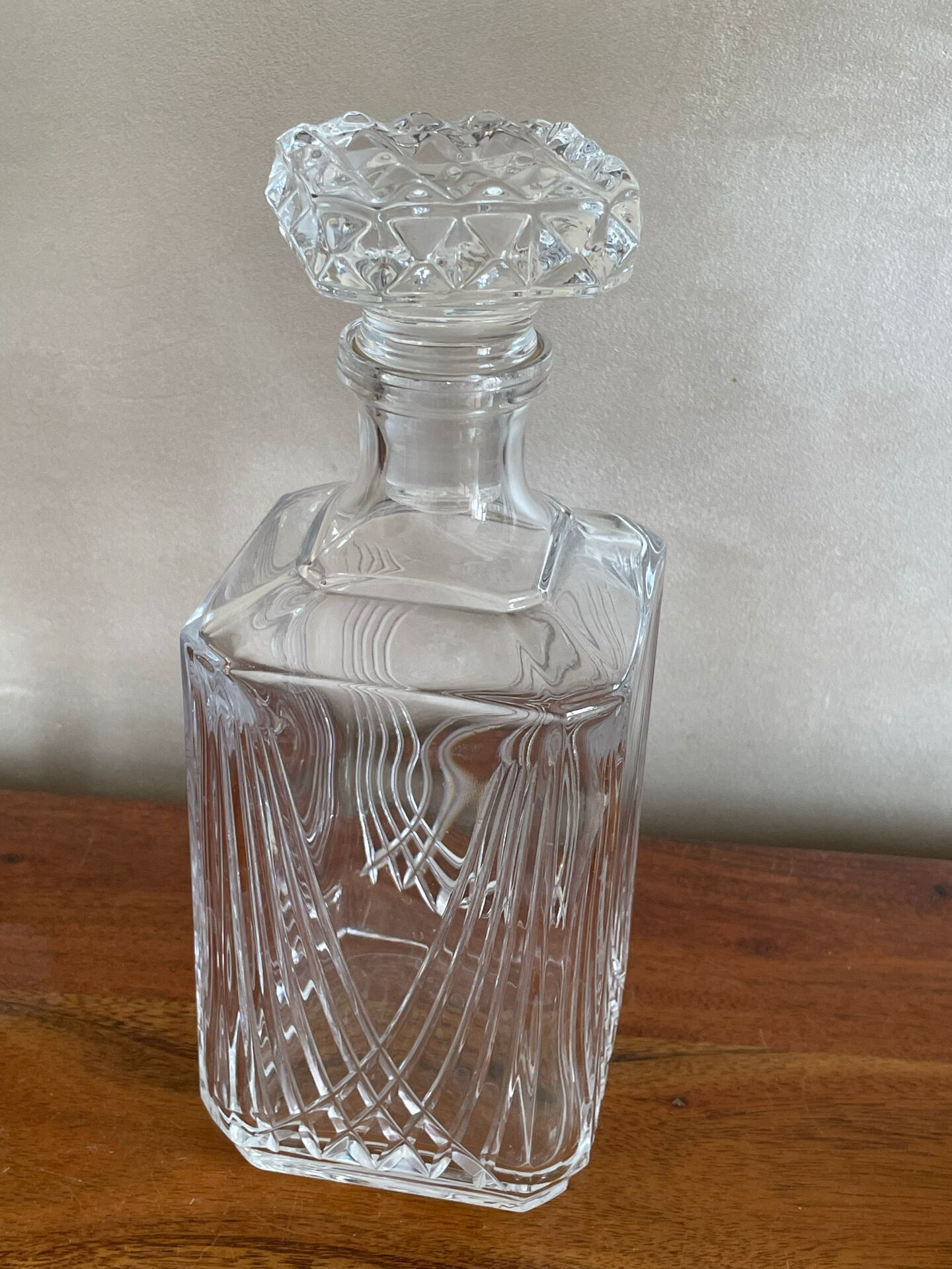 Cut glass carafe