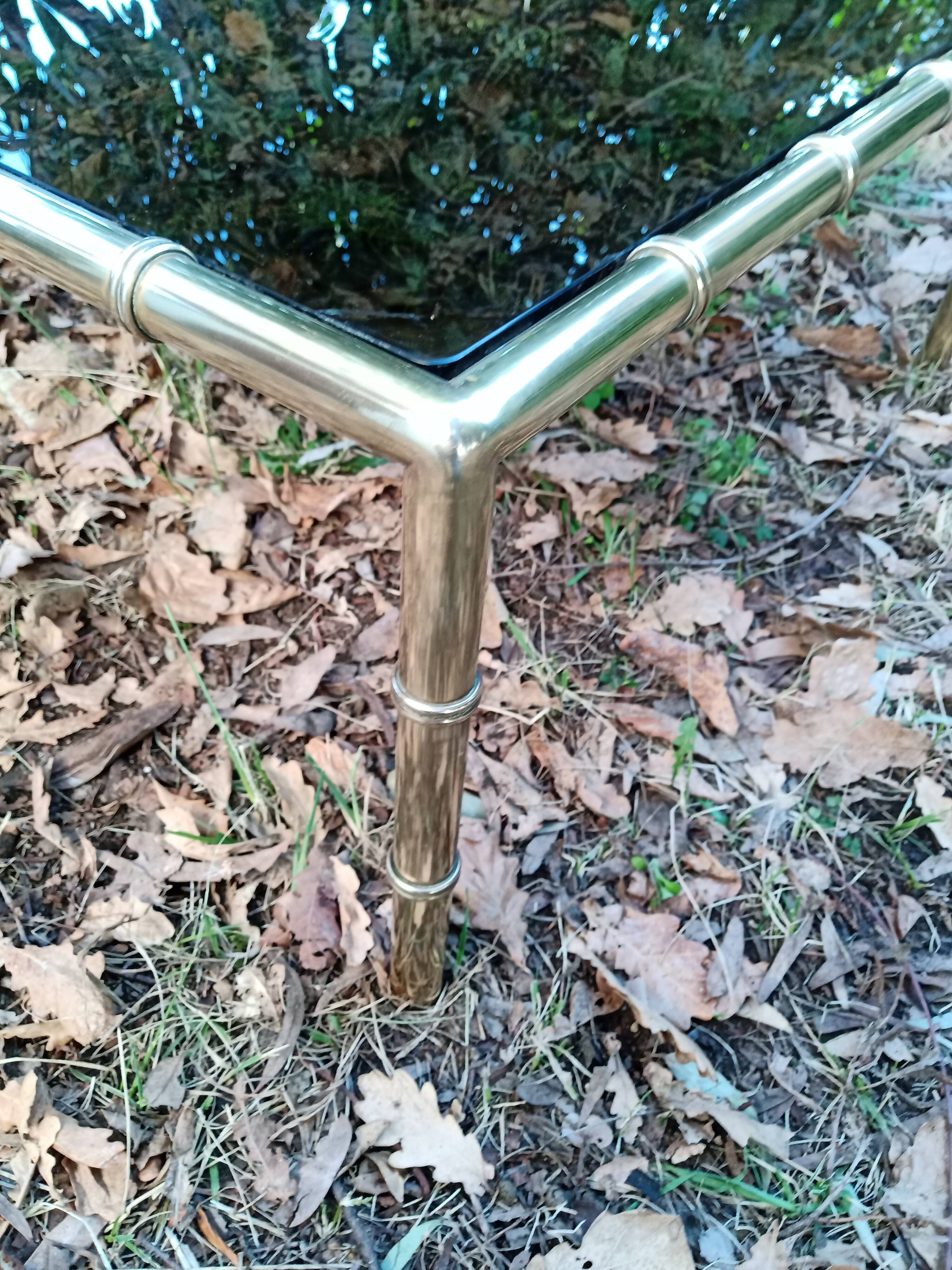 Vintage brass coffee table