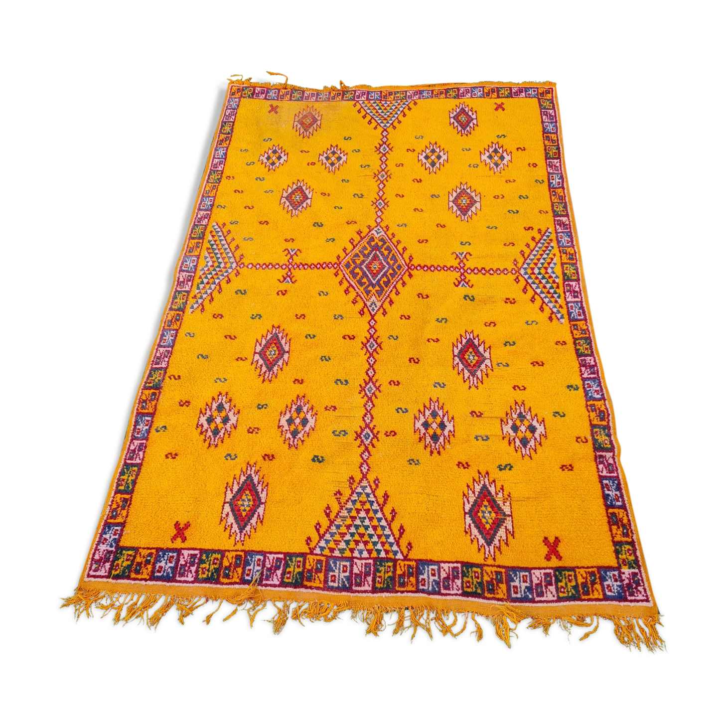 Handmade Berber carpet in wool 196 x 310cm