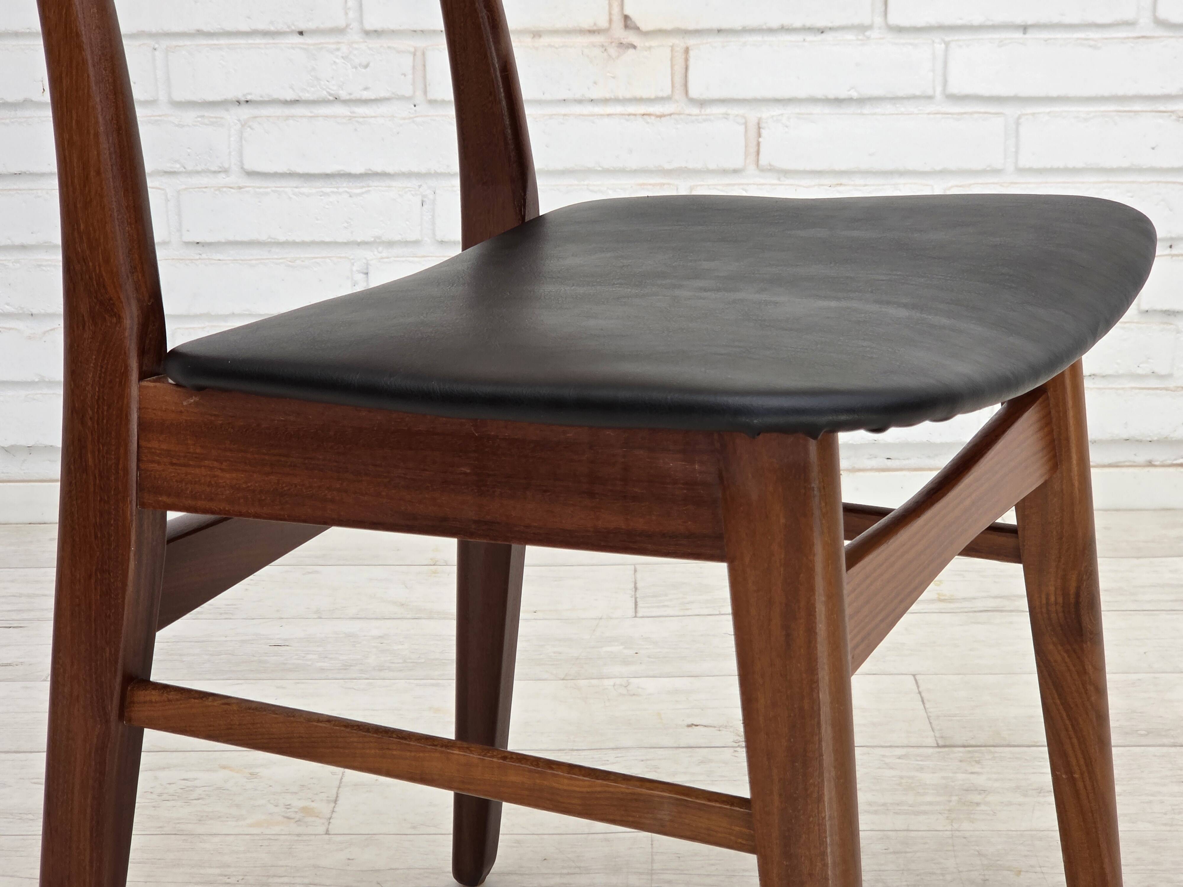 1970s, set of 4 Danish dining chairs by Findahl Møbelfabrik, teak wood.
