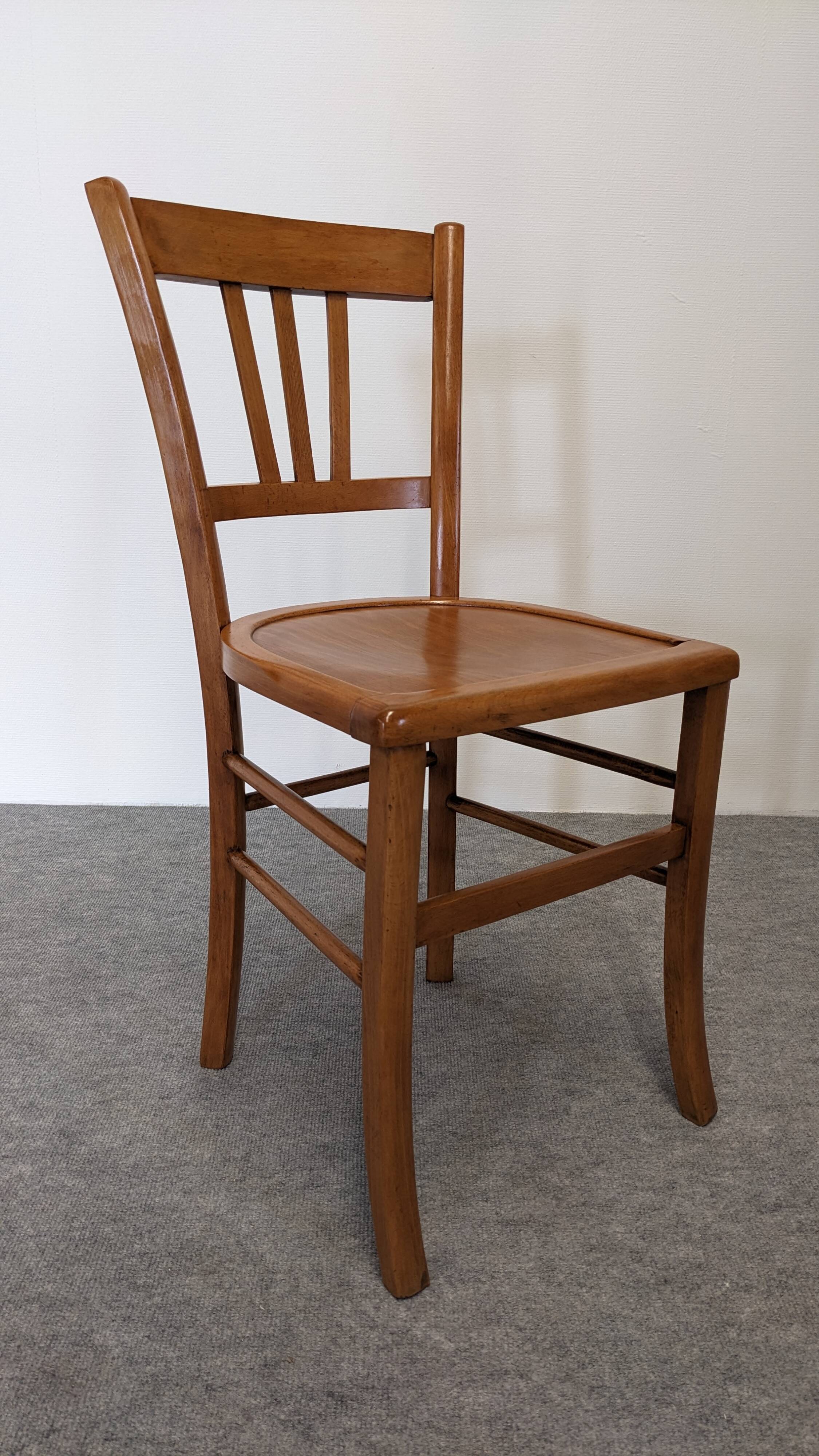 Set of 6 bistro chairs by Luterma, 50s/60s