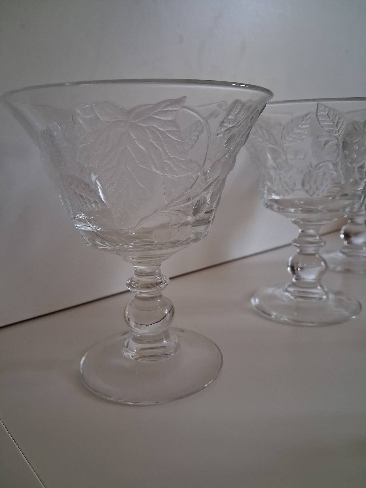 LOT de 6 coupes à glace collection "Délice" de Luminarc