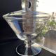 Grand compotier couvert – cristal soufflé uni
