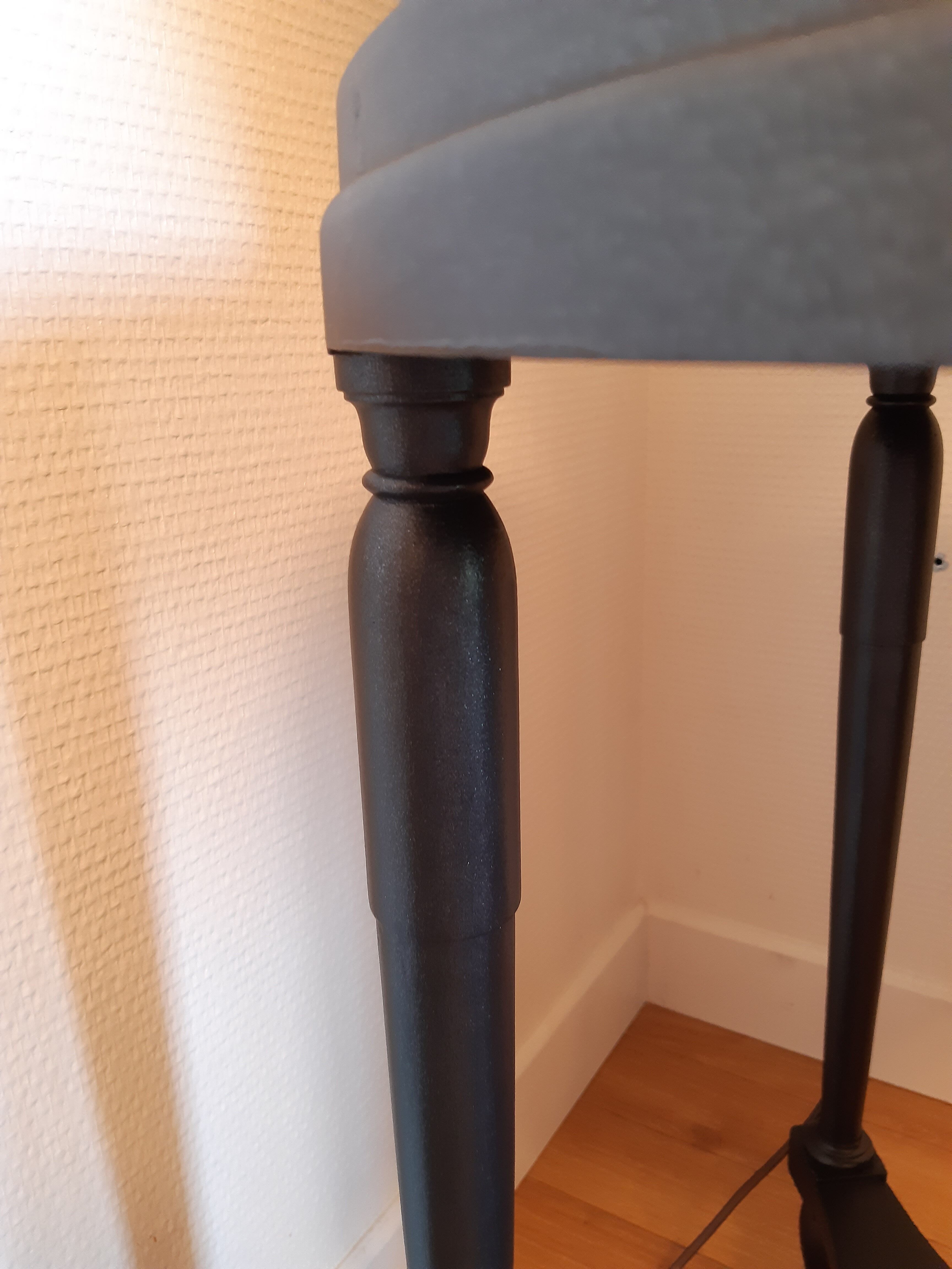 "Black steel" tea table, art deco 1920