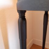 "Black steel" tea table, art deco 1920