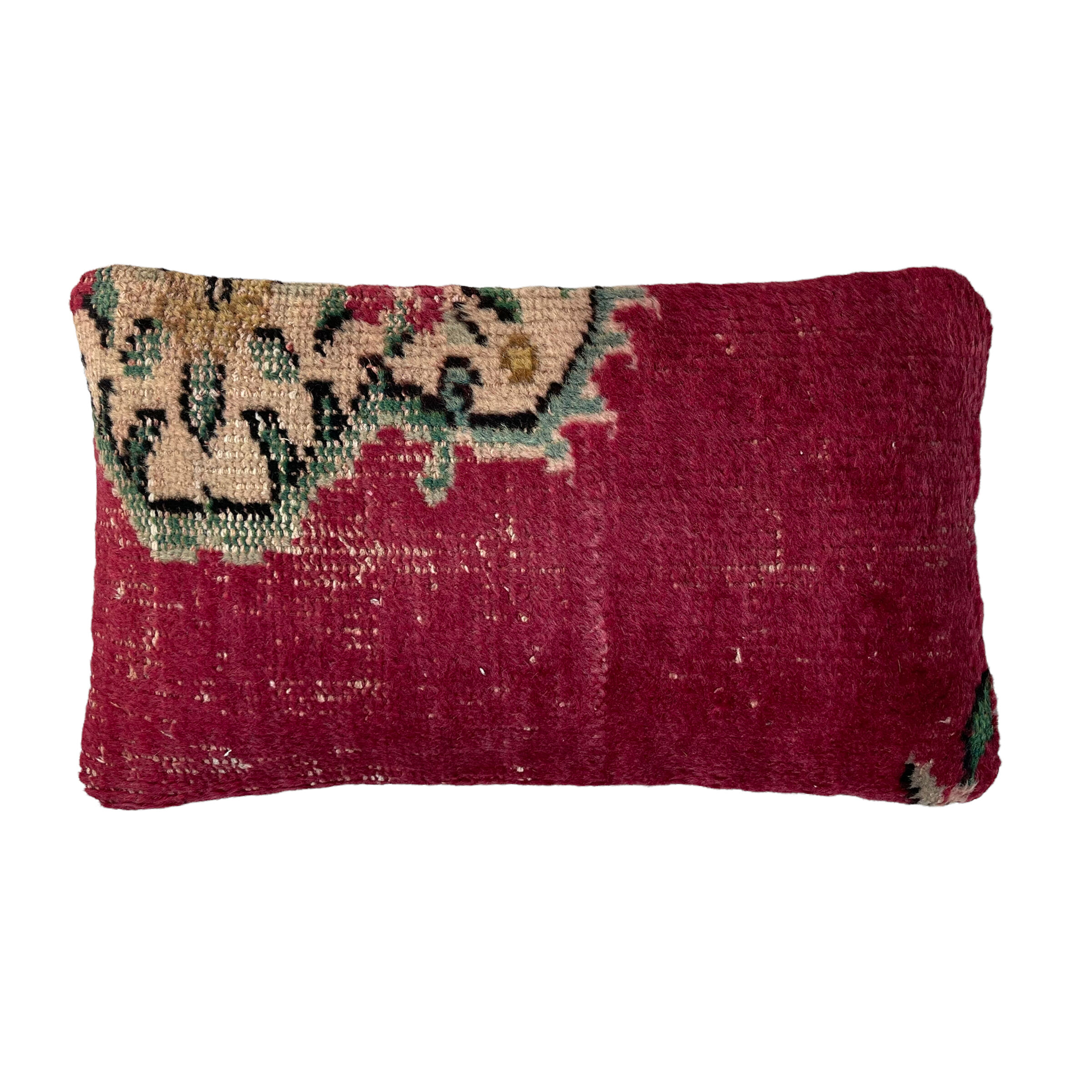Vintage turkish rug cushion cover, 30 x 50 cm