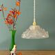 Vintage frosted glass pendant light (DF1)