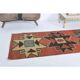 Vintage Turkish Hand-Knotted Wool Cotton Red Runner Rug 81x340