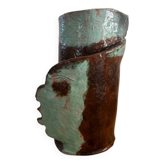 Spanish ceramic vase