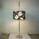 Lampadaire en chrome des années 50 avec abat-jour réglable