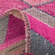Tapis de couloir oriental Oushak rose saumon, 96 x 318 cm