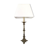 High-footed brass lamp