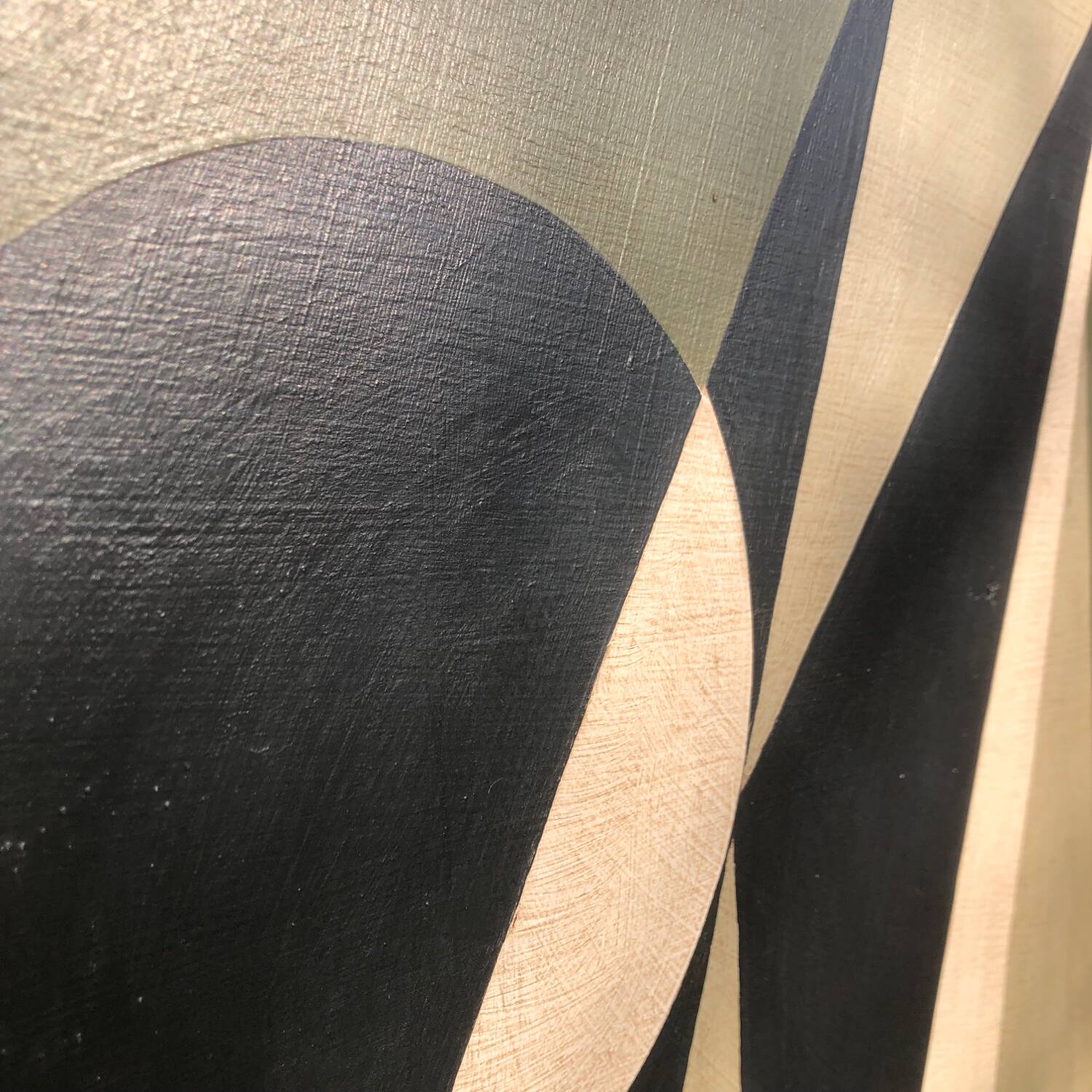 Large painting on panel