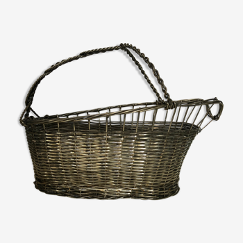 Panier porte bouteille en métal